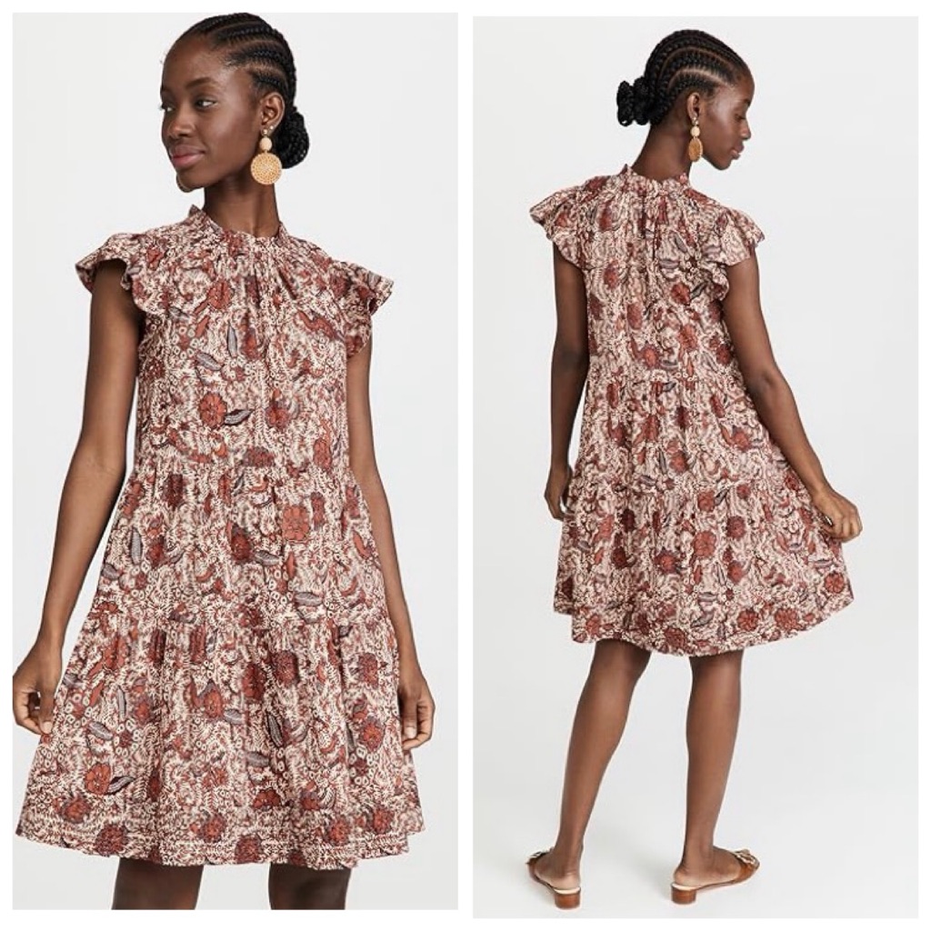 Nwtulla Johnson Kasim Dress In Brick